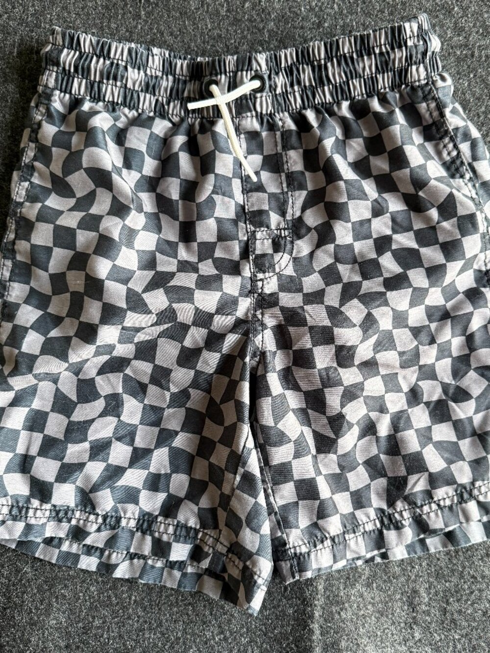 Old Navy Boys Checkerboard Swim Trunks Size L 10-12